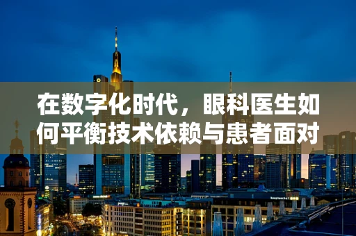 在数字化时代，眼科医生如何平衡技术依赖与患者面对面交流？