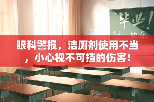 眼科警报，洁厕剂使用不当，小心视不可挡的伤害！