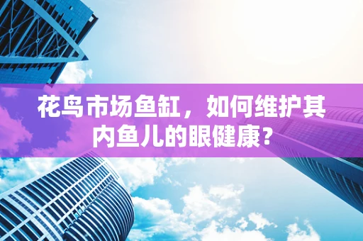 花鸟市场鱼缸，如何维护其内鱼儿的眼健康？