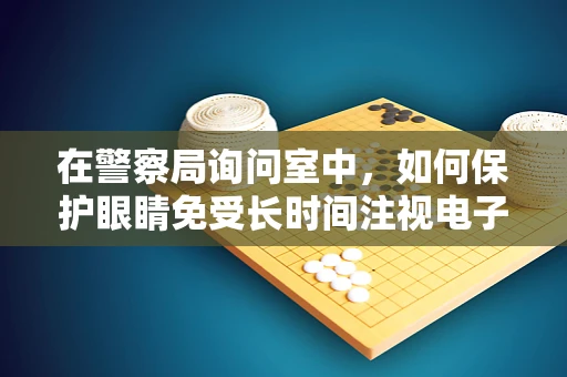 在警察局询问室中，如何保护眼睛免受长时间注视电子屏幕的伤害？